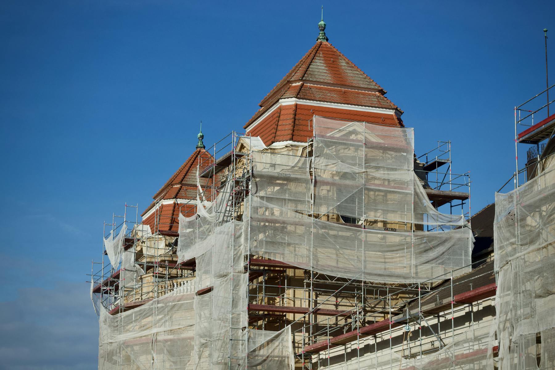 Gerüst für Renovationen